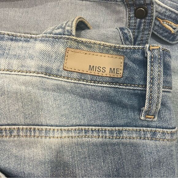 Miss Me Bib Jean Overalls Ankle Skinny Large L - Picture 4 of 13